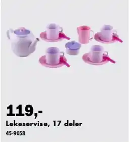 Biltema Lekeservise, 17 deler tilbud