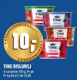 Coop Obs Tine rislunsj tilbud