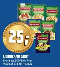 Coop Obs Fjordland grøt tilbud