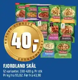 Coop Obs Fjordland skål tilbud