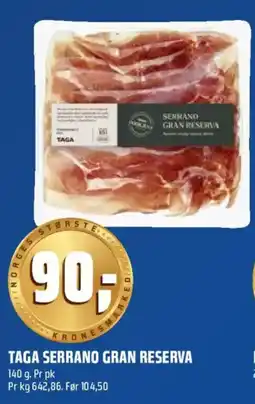 Coop Obs Taga Serrano Gran Reserva tilbud