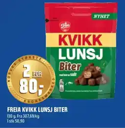 Coop Obs Freia kvikk lunsj biter tilbud