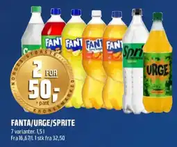 Coop Obs Fanta/Urge/Sprite tilbud
