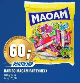 Coop Obs Haribo Maoam Partymixx tilbud