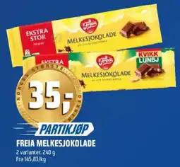 Coop Obs Freia melkesjokolade tilbud