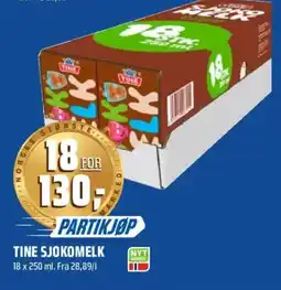 Coop Obs Tine sjokomelk tilbud