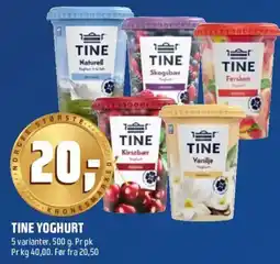 Coop Obs Tine yoghurt tilbud