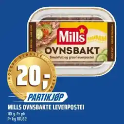 Coop Obs Mills ovnsbakte leverpostei tilbud