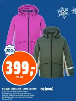 Coop Obs Okidoki Evenes Vinterjakke Barn tilbud