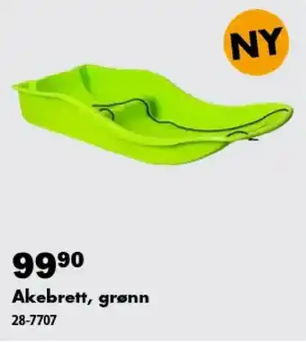 Akebrett, grønn