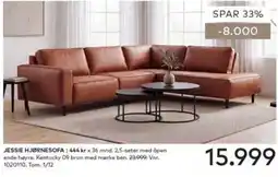 Skeidar Jessie hjørnesofa tilbud