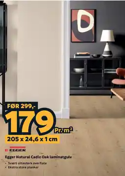 Megaflis Egger Natural Cadiz Oak laminatgulv tilbud
