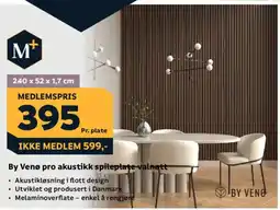 Megaflis By Venø pro akustikk spileplate valnøtt tilbud