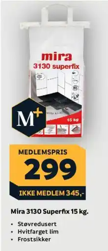 Megaflis Mira 3130 Superfix tilbud