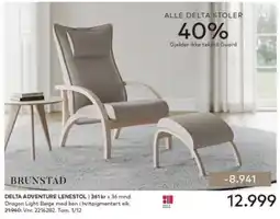 Skeidar Brunstad Delta Adventure Lenestol tilbud