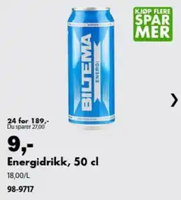 Biltema Biltema energidrikk tilbud
