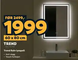 Megaflis Trend Trend Rain lysspeil tilbud