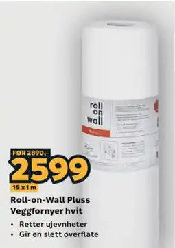 Megaflis Roll-on-wall Pluss Veggfornyehvitt tilbud
