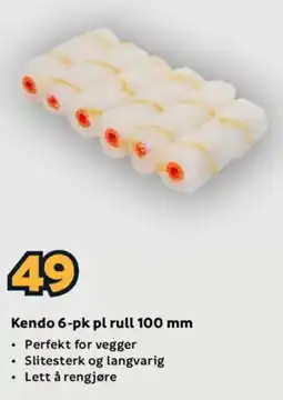 Megaflis Kendo 6-pk pl rull 100 mm tilbud
