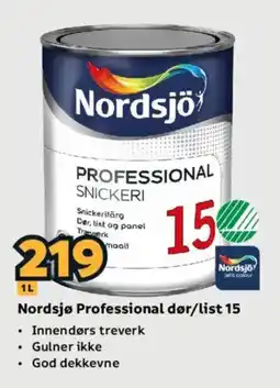 Megaflis Nordsjø Professional dør/list 15 tilbud