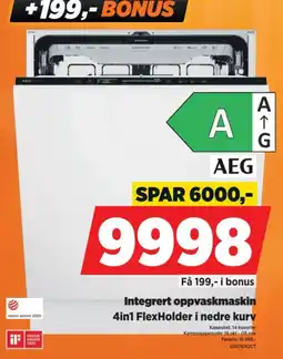 POWER AEG integrert oppvaskmaskin tilbud