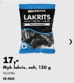Biltema Biltema lakrits salt tilbud
