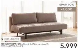 Skeidar Peron sovesofa tilbud