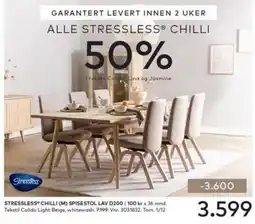 Skeidar Stressless Chilli tilbud