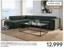 Skeidar Lugo hjørnesofa tilbud
