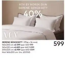 Skeidar Xov sengesett tilbud