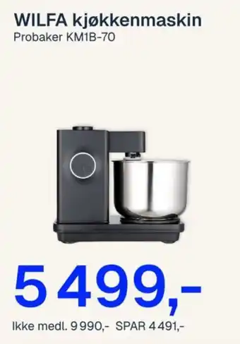 Wilfa kjøkkenmaskin Probaker KM1B-70