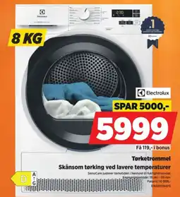 POWER Electrolux Tørketrommel tilbud