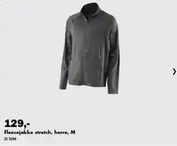 Biltema Fleecejakke stretch, herre, M tilbud