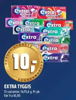 Coop Obs Extra tyggis tilbud