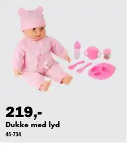 Biltema Dukke med lyd tilbud