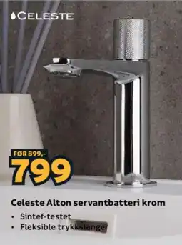 Megaflis Celeste Alton servantbatteri krom tilbud