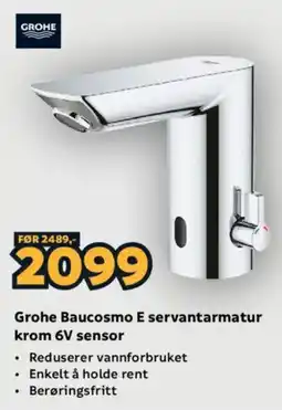 Megaflis Grohe Baucosmo E servantarmatur krom 6V sensor tilbud