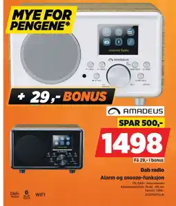 POWER Amadeus Dab radio tilbud