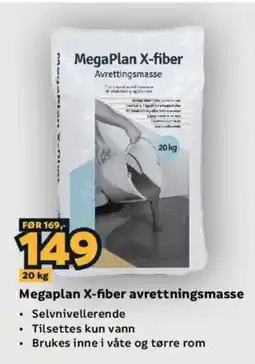 Megaflis Megaplan X-fiber avrettningsmasse tilbud