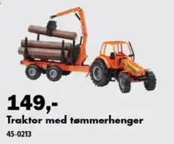 Biltema Traktor med tømmerhenger tilbud