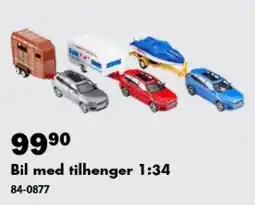 Biltema Bil med tilhenger 1:34 tilbud