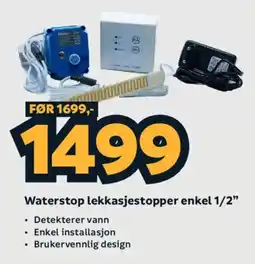 Megaflis Waterstop lekkasjestopper enkel 1/2" tilbud