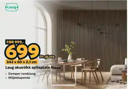 Megaflis Laug akustikk spileplate Rissa tilbud