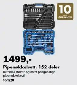 Biltema Biltemas pipenøkkelsett tilbud