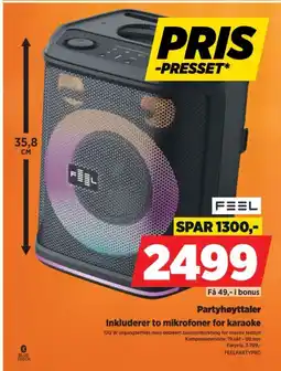 POWER Feel Partyhøyttaler tilbud