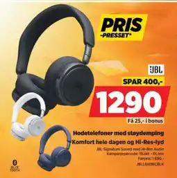 POWER JBL Hodetelefoner med støydemping tilbud