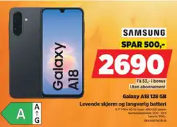 POWER Samsung Galaxy A18 128 GB tilbud
