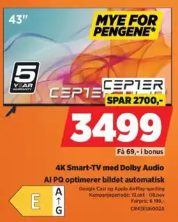 POWER Cepter 4K Smart-TV tilbud