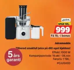 POWER Juicemaskin tilbud