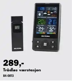 Biltema Biltema trådløs værstasjon tilbud